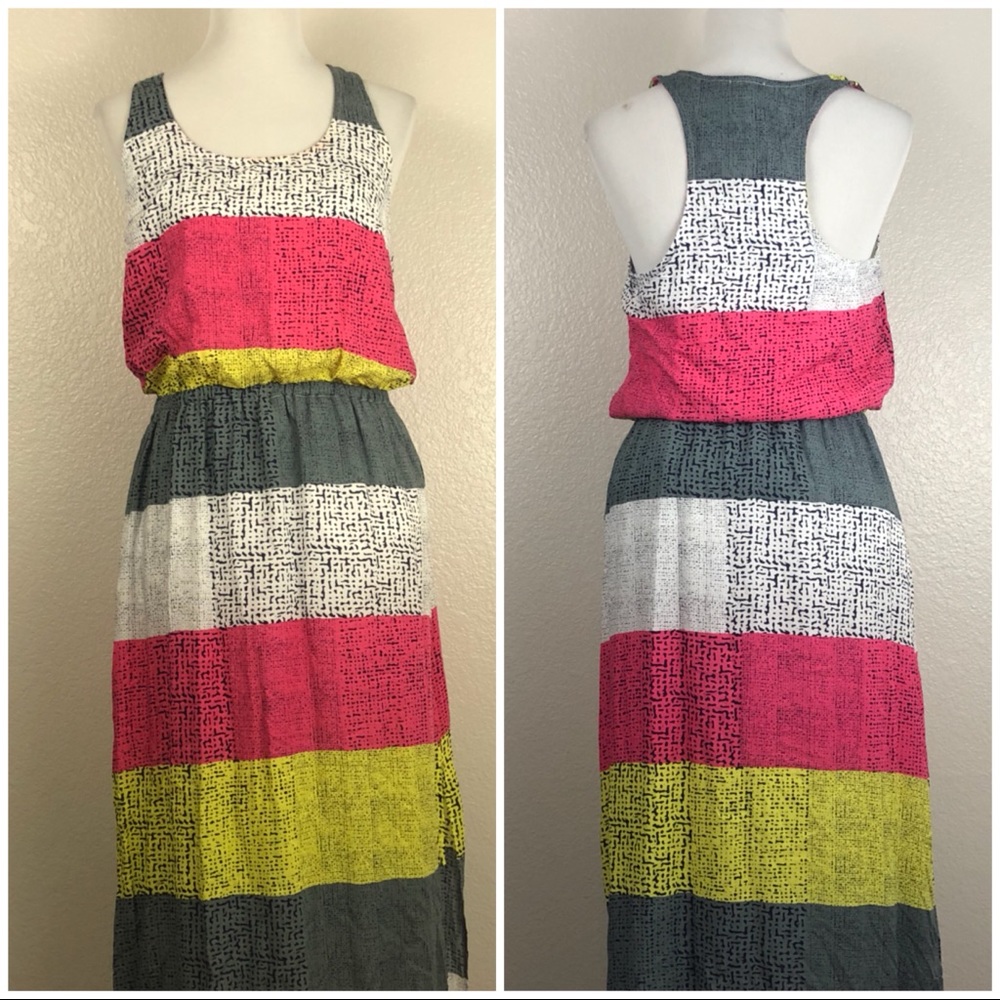 Splendid NWT Short Sleeve Stripe Print Dress Large